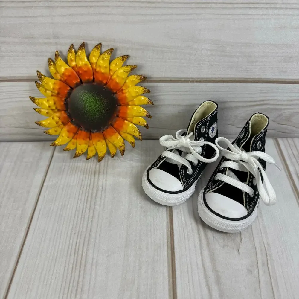 Converse Chuck Taylor All Star High Top Toddler Shoes Black‎ White Size 4
